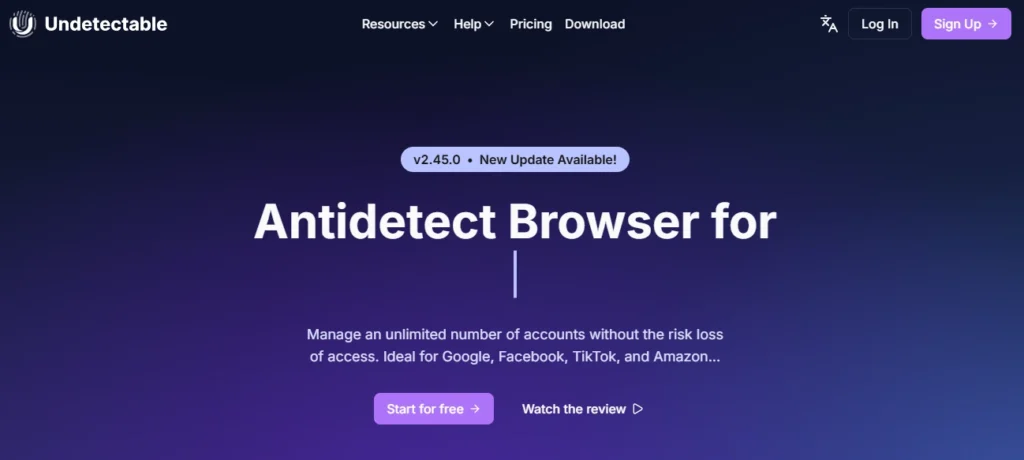 Undetectable Browser