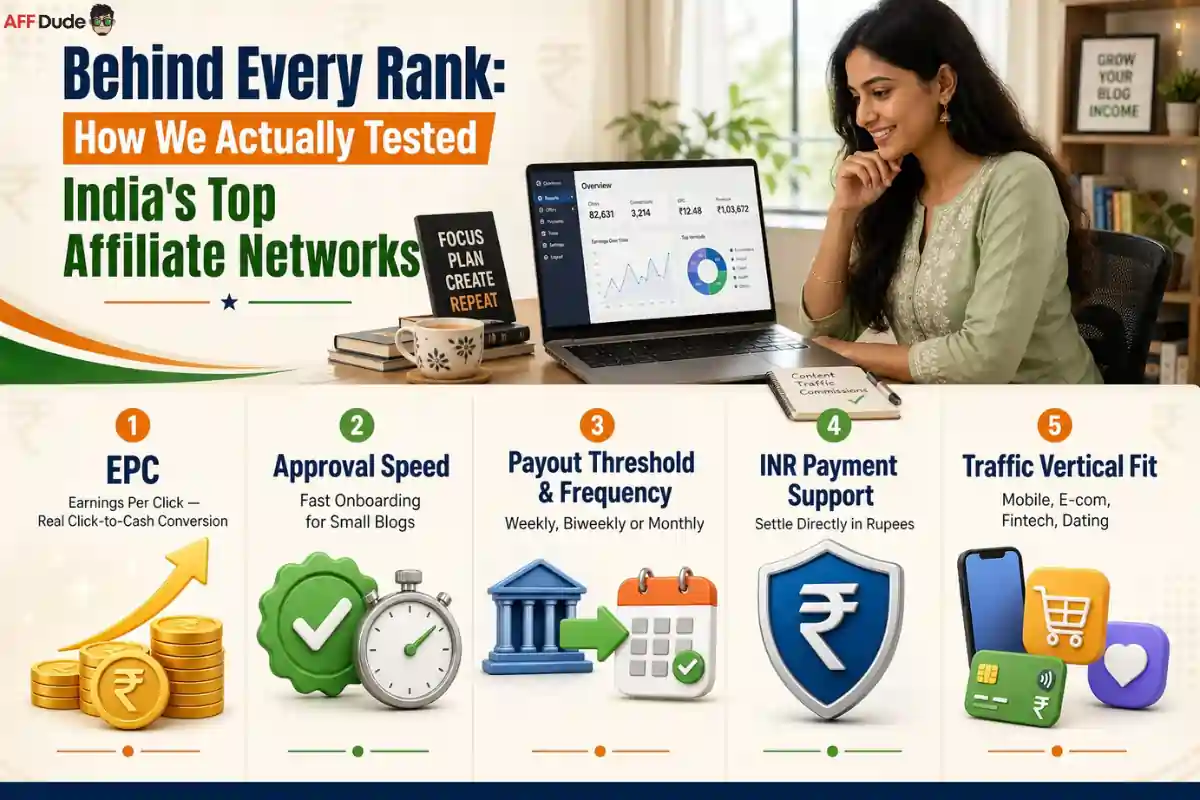 AFFDude comparison of affiliate networks for Indian publishers