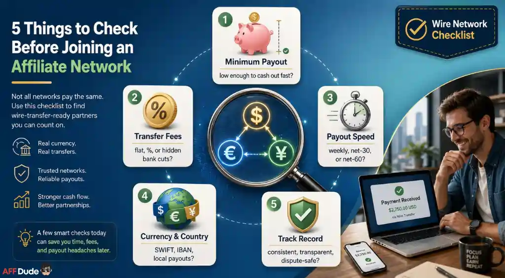 AFFDude ranking criteria for wire transfer networks