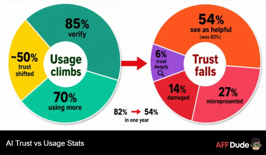 AI Trust vs Usage Stats
