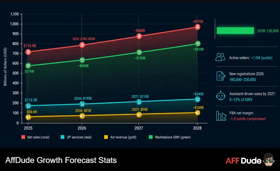 AffDude Growth Forecast Stats