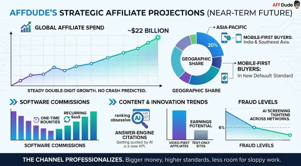 Affiliate marketing growth forecast and revenue trends