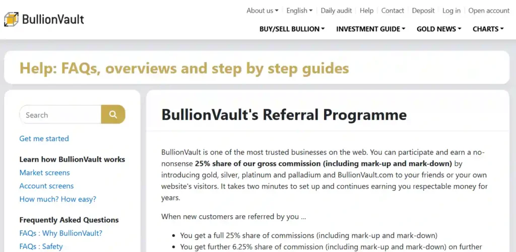 BullionVault Affiliate Program