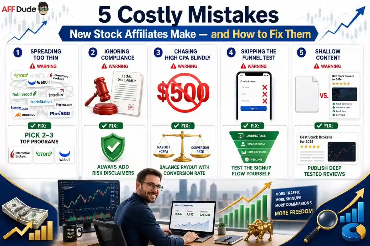 Common Mistakes New Stock Trading Affiliates Make