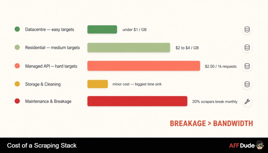 Cost of a Scraping Stack