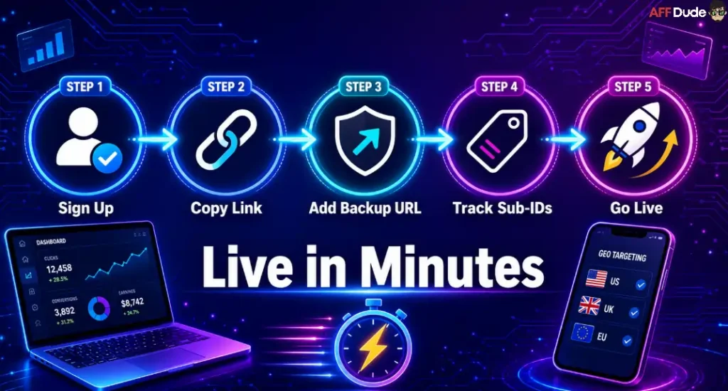 Create a Smartlink Affiliate Network Fast