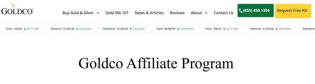 Goldco Affiliate Program