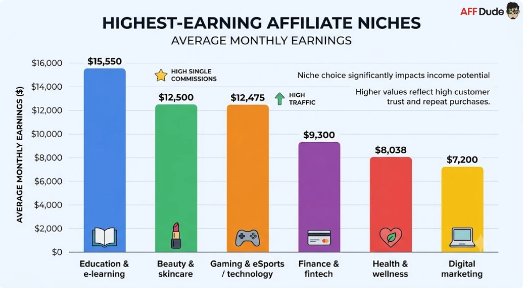 Highest-Earning Affiliate Niches