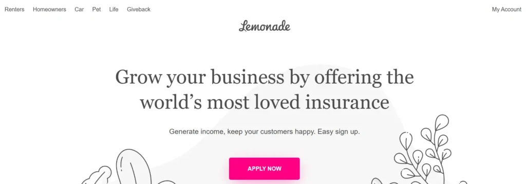 Lemonade Affiliate Program