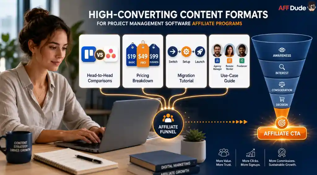 Promoting project management software affiliate offers