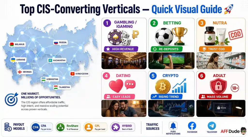 Russian and CIS traffic conversion challenges across verticals