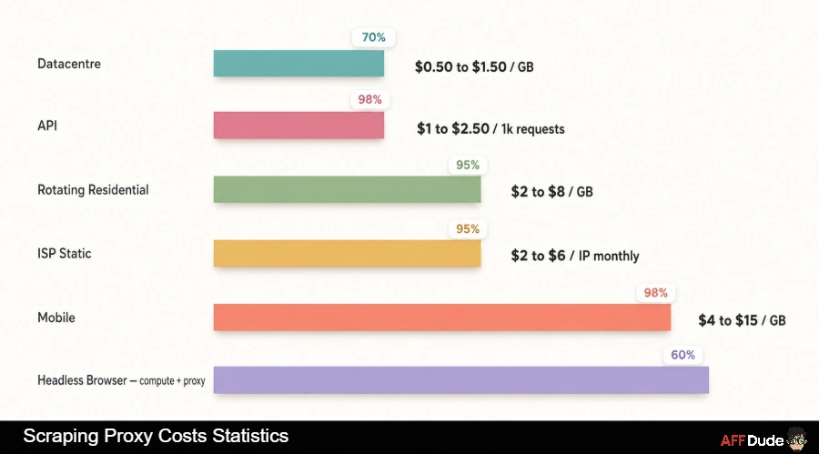Scraping Proxy Costs Statistics