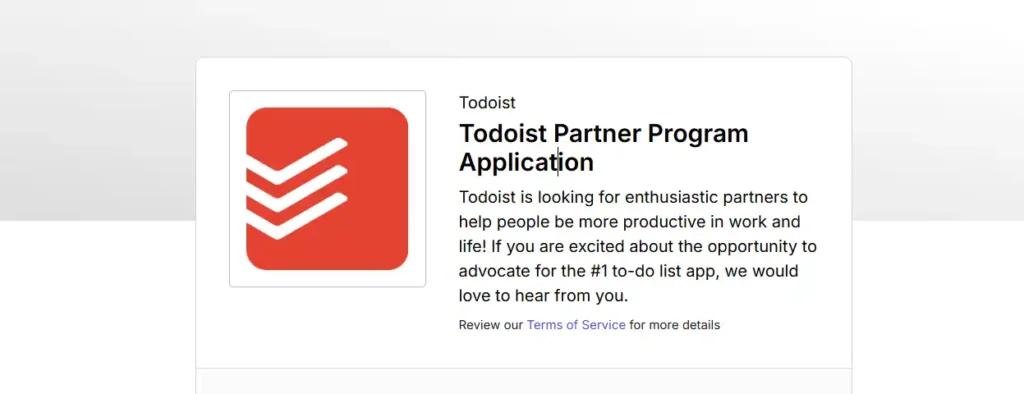Todoist Affiliate Program