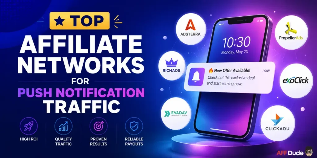 Top Affiliate Networks for Push Notification Traffic
