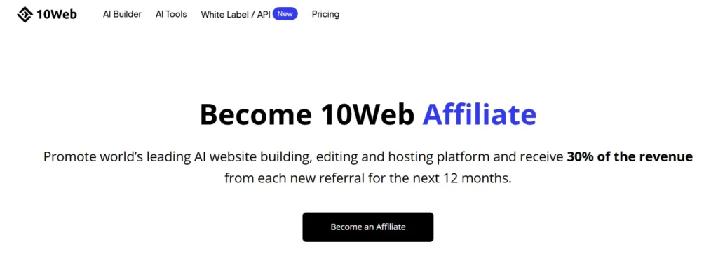 10Web Affiliate Program