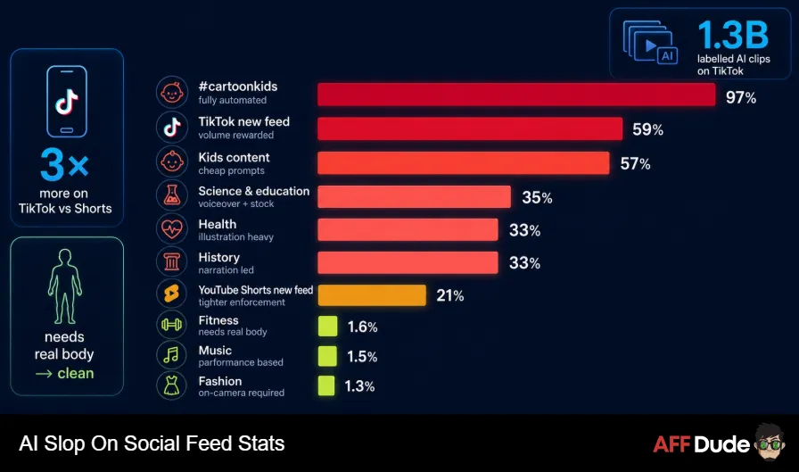 AI Slop On Social Feed Stats