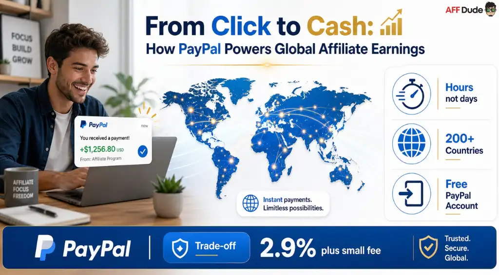 Affiliate networks offering PayPal payouts dominate