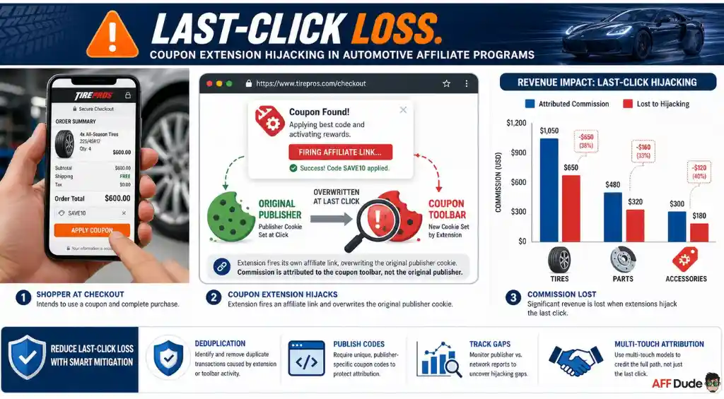 Automotive Coupon Extensions Causing Affiliate Attribution Loss
