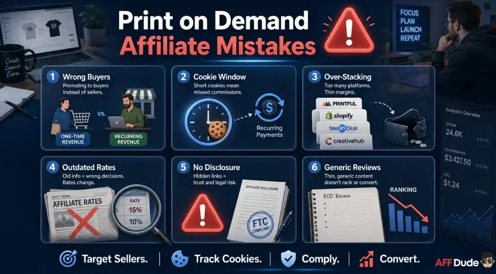 Avoiding Common Print on Demand Affiliate Program Mistakes