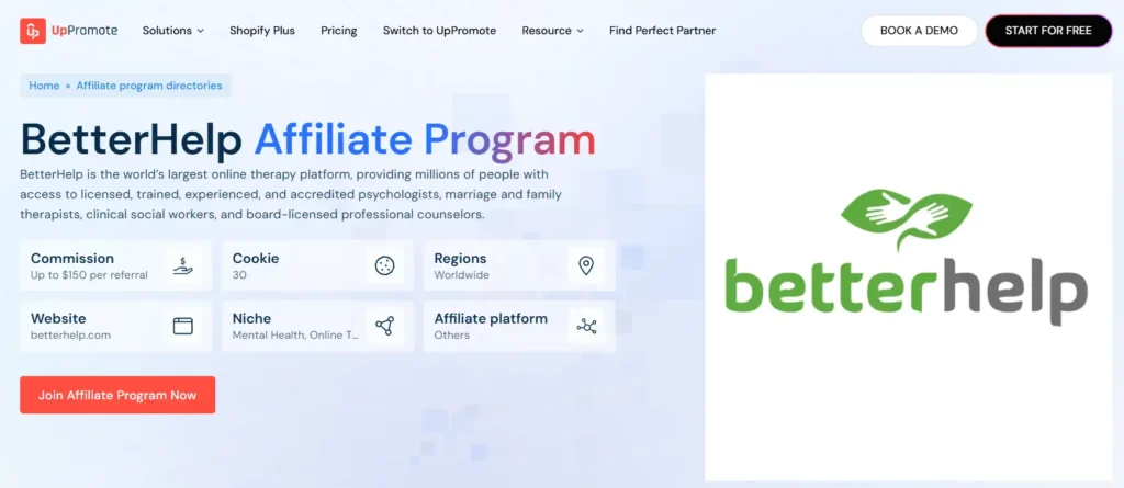 BetterHelp Affiliate Program