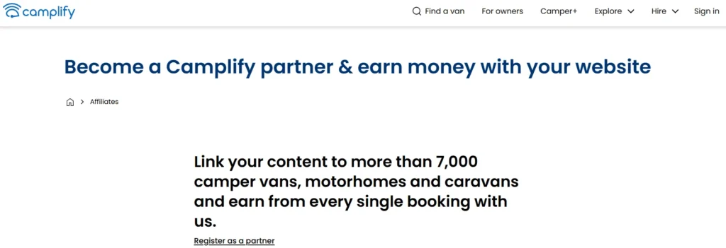 Camplify Affiliate Program