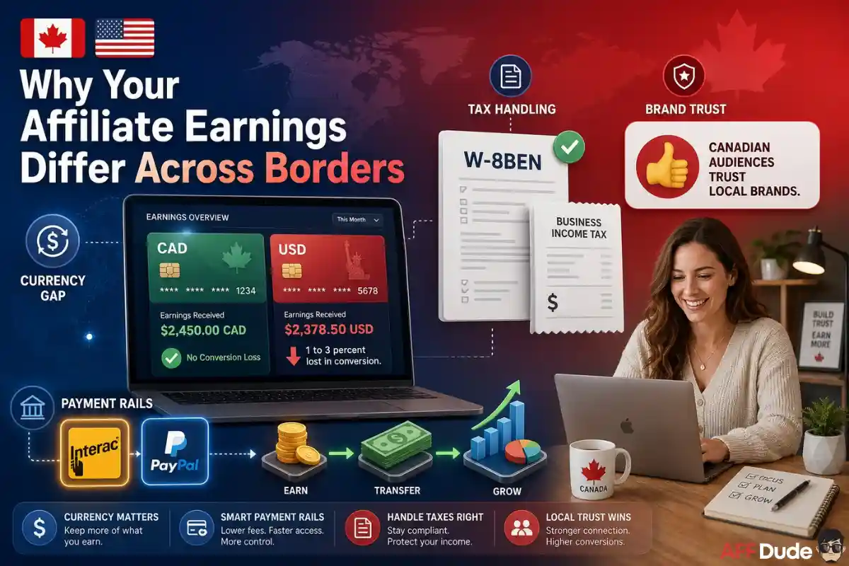 Canadian affiliate programs differ from US offer payouts