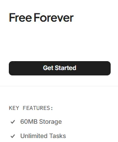 ClickUp Free Forever plan