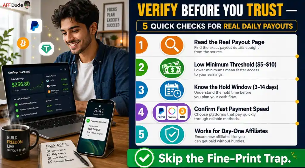 Daily Network Payout Verification With AFFDude Checks
