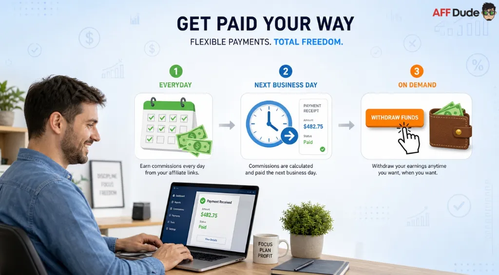 Daily affiliate network payout timing explained