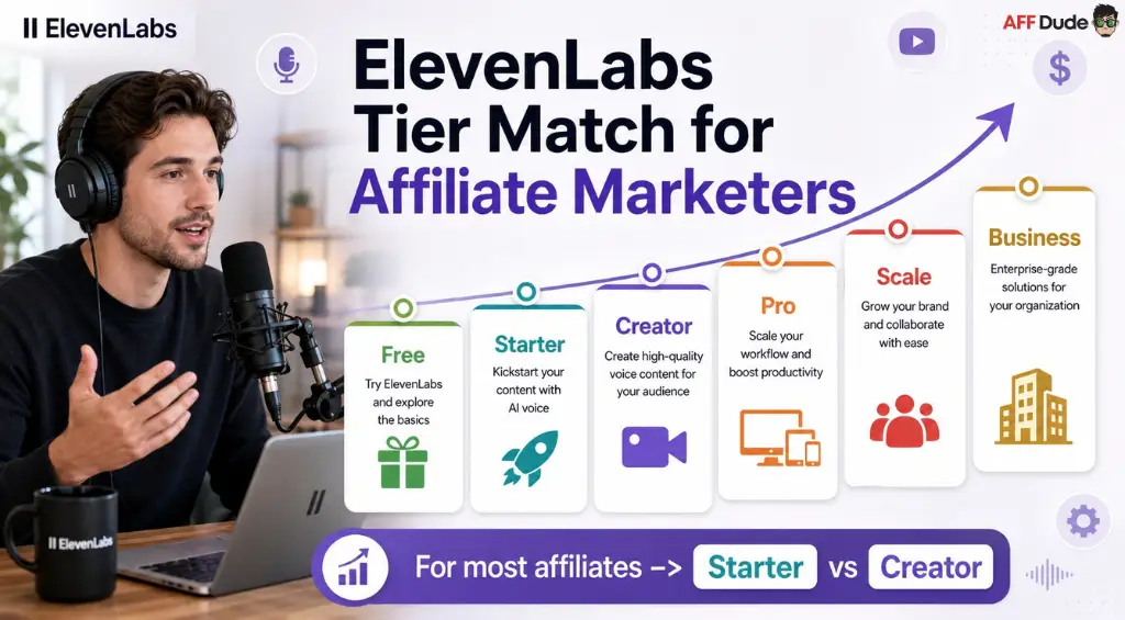 ElevenLabs plans compared for affiliate marketing workflows