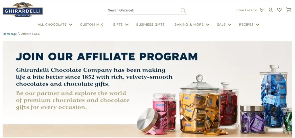 Ghirardelli Affiliate Program