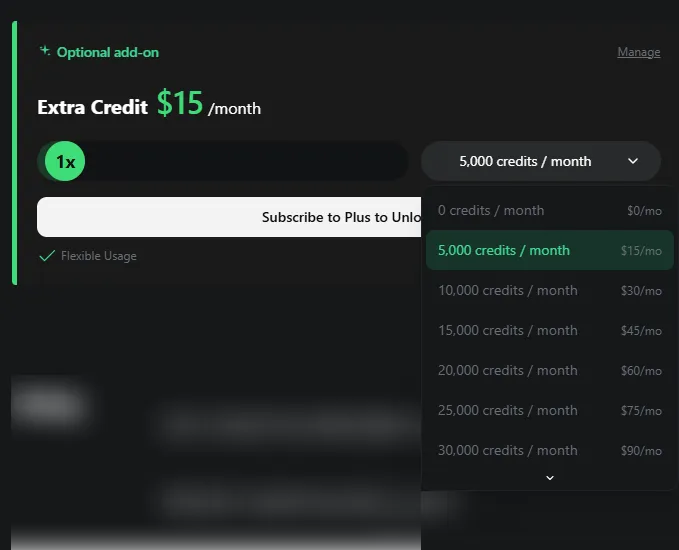 OpenArt Credits Add-On Pricing