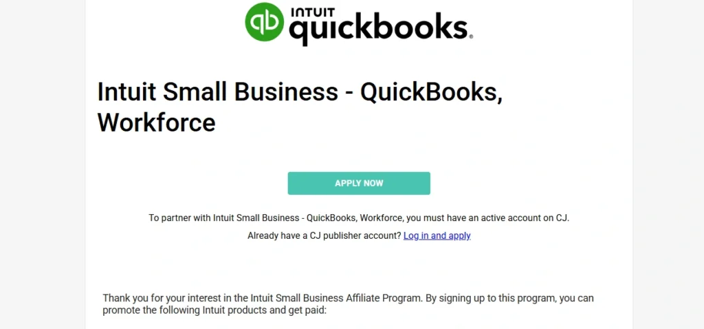 QuickBooks Affiliate Program