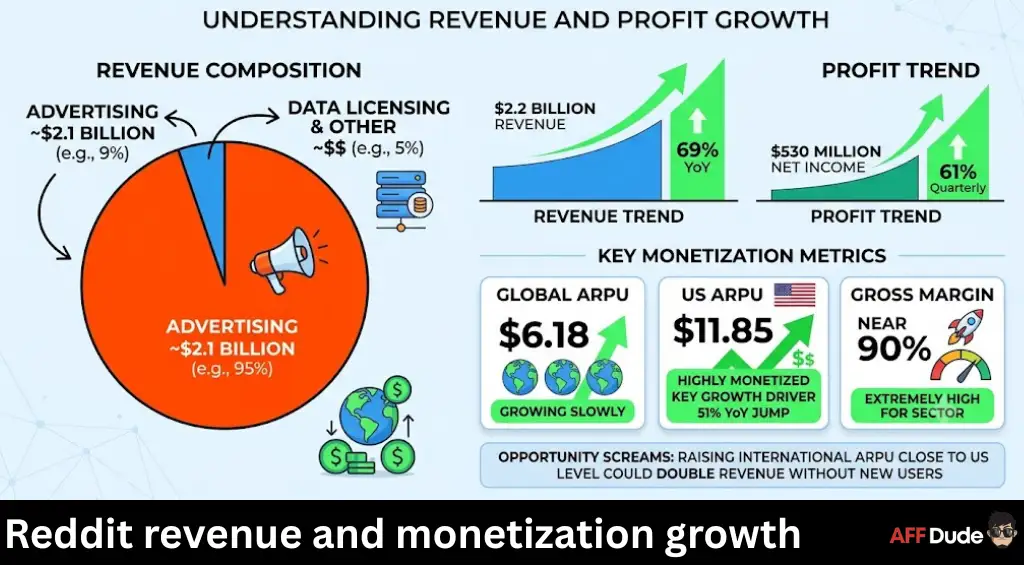 Reddit revenue and monetization growth