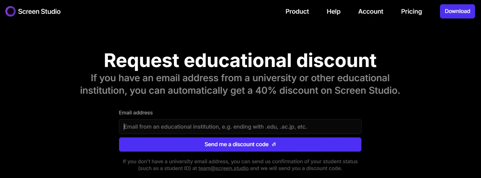 Screen Studio Student Discount
