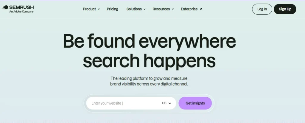 Semrush Homepage