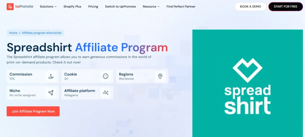 Spreadshirt Affiliate Program