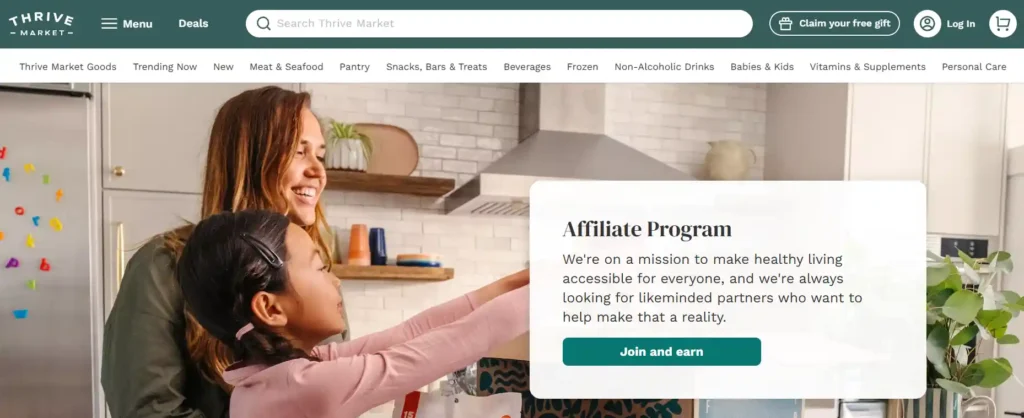 Thrive Market Affiliate Program