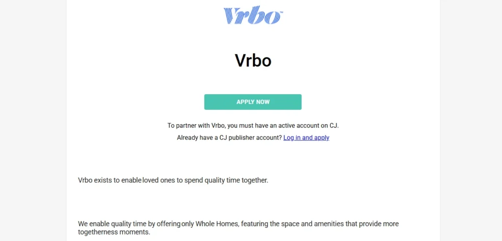 Vrbo Affiliate Program