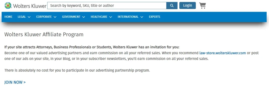 Wolters Kluwer Affiliate Program