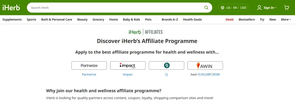 iHerb Affiliate Program