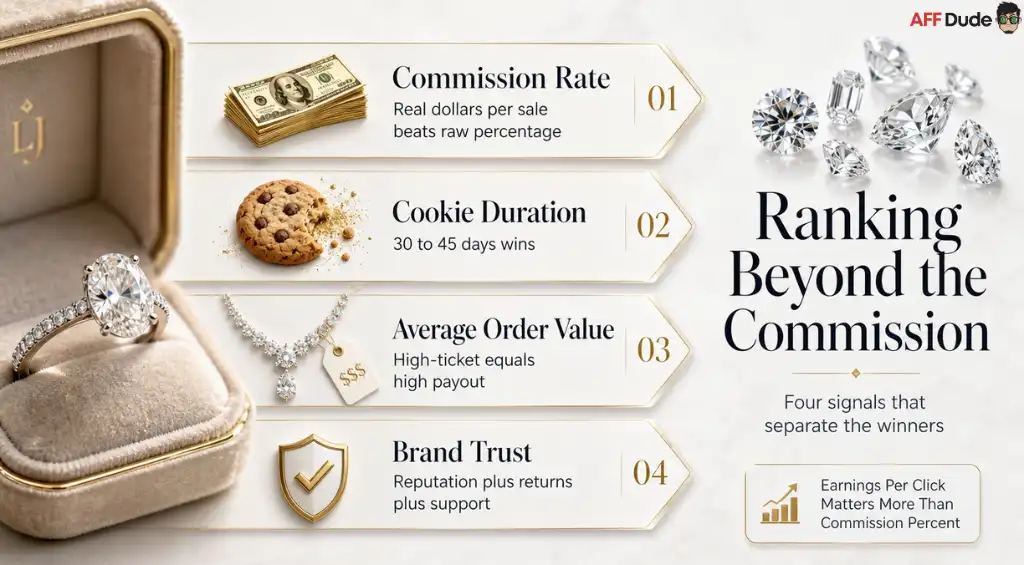 AFFDude Jewelry Affiliate Program Rankings Analysis