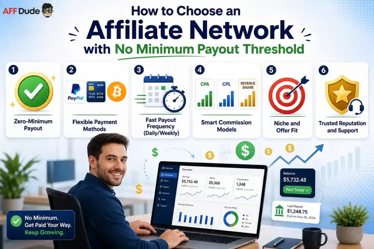 Affiliate Network Selection Without Minimum Payout Threshold