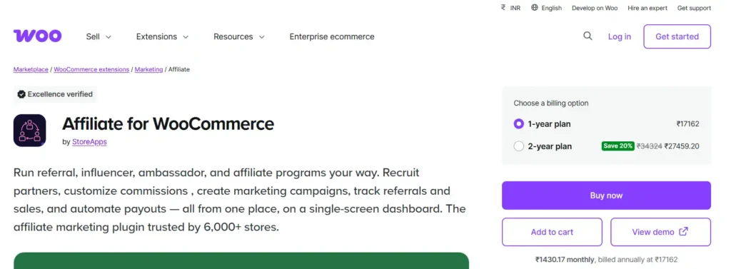 Affiliate for WooCommerce
