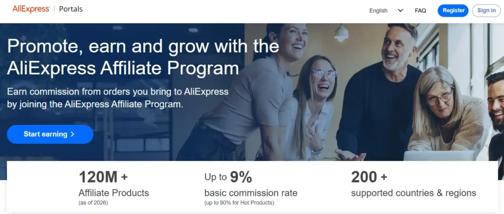 AliExpress affiliate program