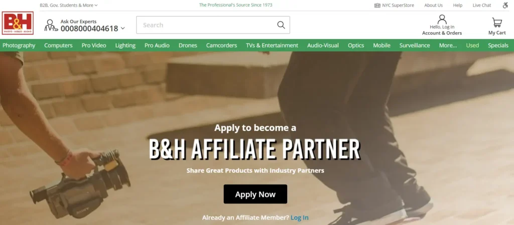 B&H Photo Affiliate Program