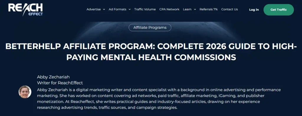 BetterHelp Affiliate Program