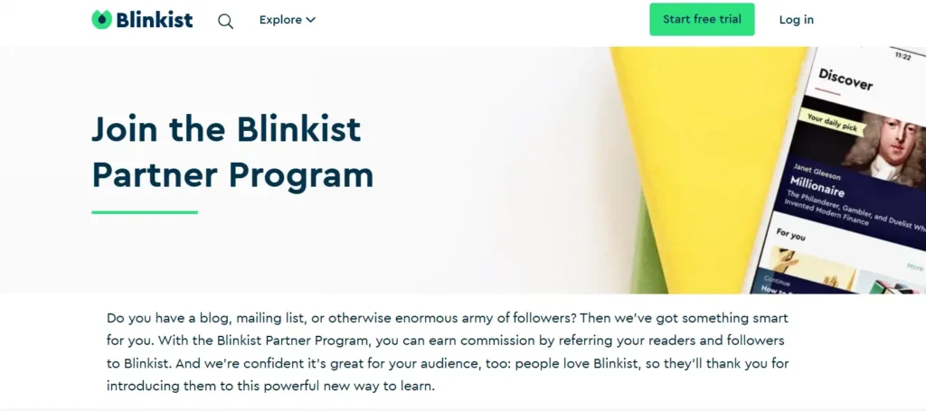 Blinkist Affiliate Program