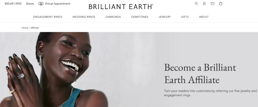 Brilliant Earth Jewelry Affiliate Program
