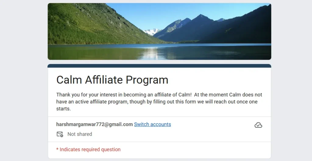 Calm Affiliate Program